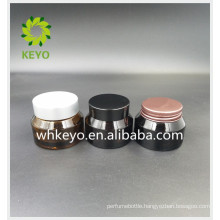 30g face cream glass jar foundation cream glass jar with plastic aluminum lid